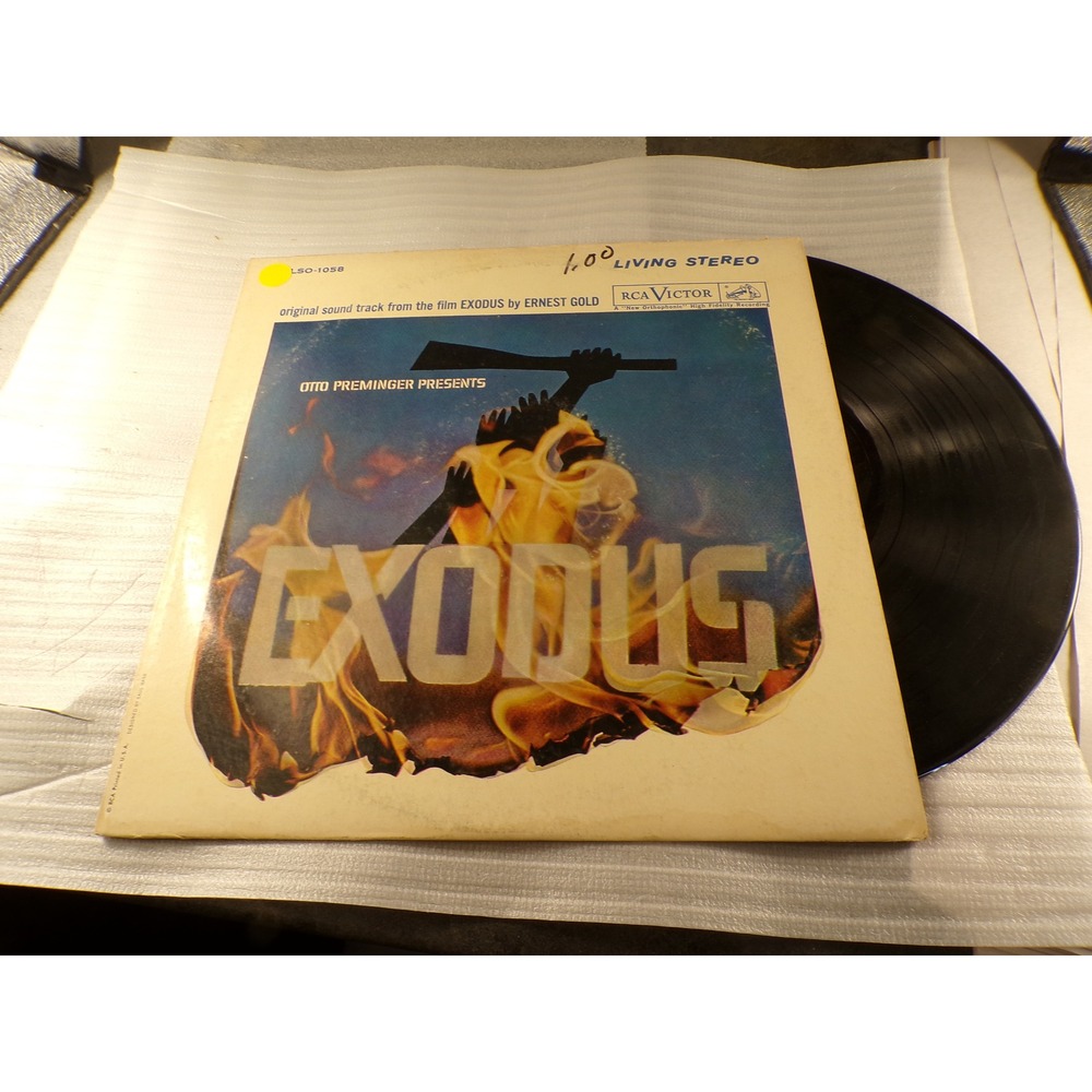 Exodus Original Soundtrack Ernest Gold RCA Victor Living Stereo Vinyl LP LSO1058